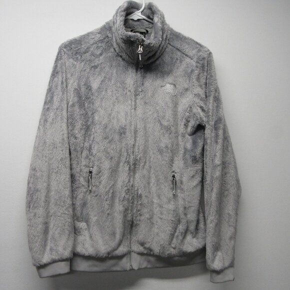 The North Face Mod Osito Silky Fleece Jacket Silver Grey Sz Small C845 - Picture 1 of 4